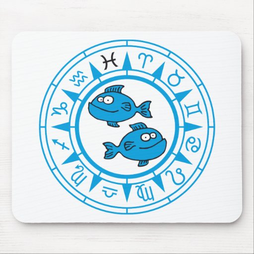 zodiac fishes mousepad