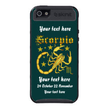 Zodiac Scorpio-Design-1 beskådar nedanfört antyder iPhone 5 Cover