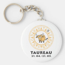 zodiac taurus/bull schlüsselband