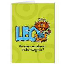 Zodiacfödelsedag - Leo Kort