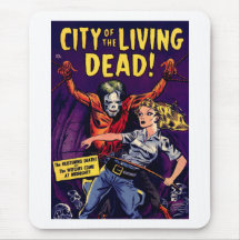 Zombie - vintagefasatecknad musmatta
