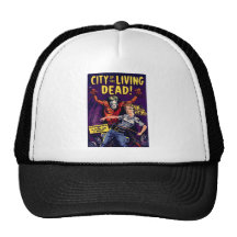 Zombie - vintagefasatecknad trucker keps