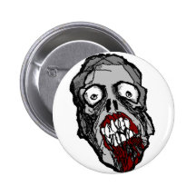 Zombiehuvudet knäppas knappar med nål
