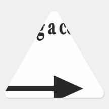 ZOMBIEPICKNICK TRIANGLE STICKER