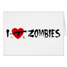 Zombies Hälsnings Kort