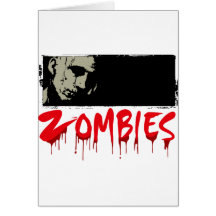 Zombies lyckliga Haloween Hälsningskort