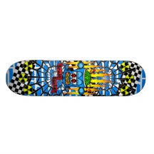 Zombieskateboard på spindelnät