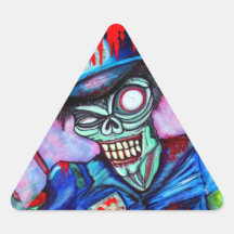 Zombiesnut Triangle Stickers