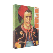 Zouave halv figur av Vincent Van Gogh Kanvasdukar Med Gallerikvalitet