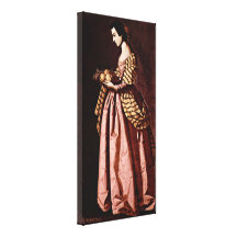 Zurbaran de Francisco - St Dorothea Canvastryck