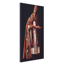 Zurbaran de Francisco - St Gregory Sträckt Canvastryck