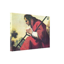 Zurbaran de Francisco - St Lawrence Sträckta Canvas Tryck