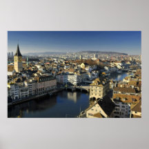 Zurich Schweitz Affisch