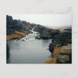 þingvellir UNESCO-anläggning, Island Vykort
