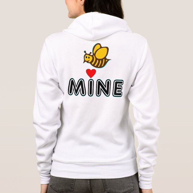 ° ・Ƹ̵̡Ӝ̵̨̄Ʒ ♥ Bee Raglan Zip Hoodie ♥ Ƹ̵̡oristurer T-shirt (Baksida)