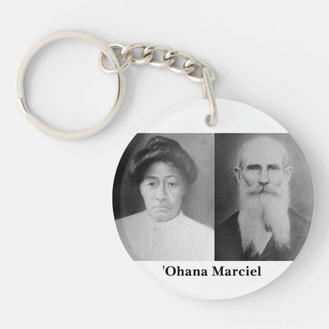 ʻOhanaen Marciel cirklar (tvåsidiga) Keychain (Framsidan)