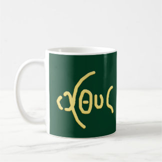 Ι Χ Θ ICHTHYS COFFEE MUGG