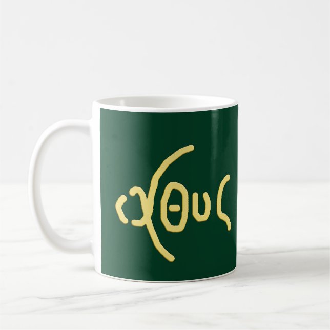 Ι Χ Θ ICHTHYS COFFEE MUGG (Vänster)