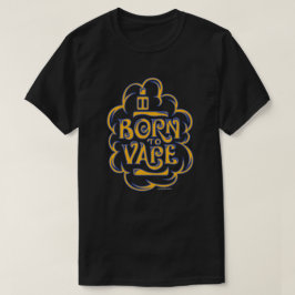 Ω VAPE Shirt | Born till Vape Guld Blue VapeGoat™ Tee