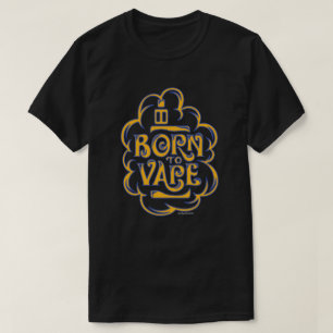 Ω VAPE Shirt Born till Vape Guld Blue VapeGoat™ Tee
