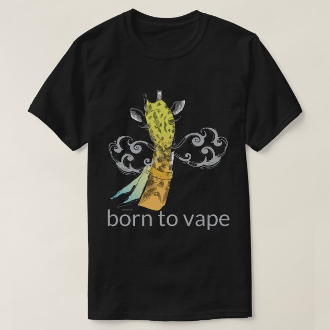 Ω VAPE Shirt | Född i Vape Giraffe DK VapeGoat™ T-shirt (Design framsida)