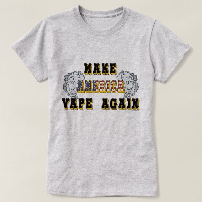 Ω VAPE Shirt | Gör Amerika till VapeGoat™ igen T-shirt (Design framsida)