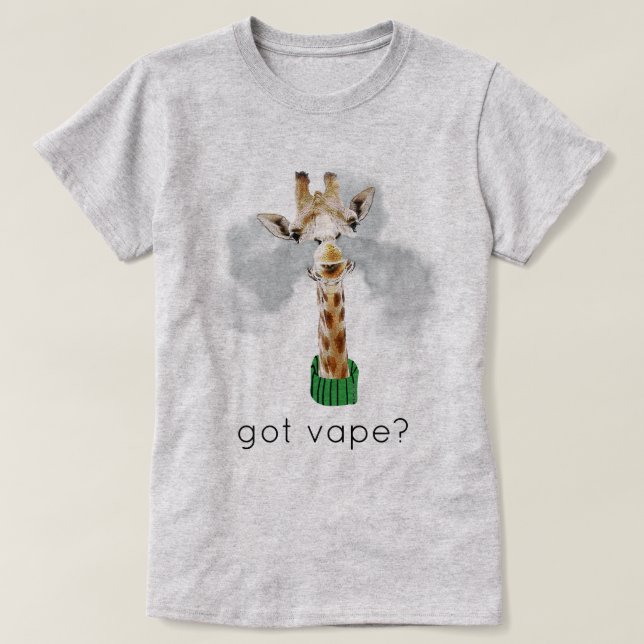 Ω VAPE Shirt | Har Vape Giraffe | VapeGoat™ Tee Shirt (Design framsida)