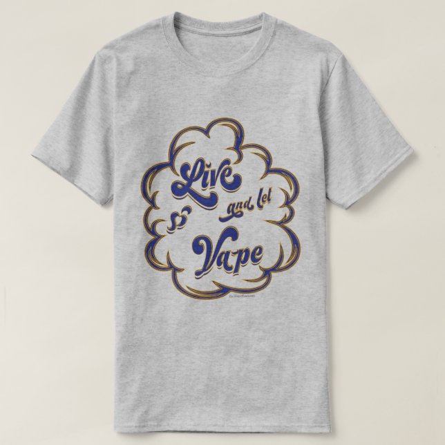 Ω VAPE Shirt | Lev och låt band | VapeGoat™ T Shirt (Design framsida)
