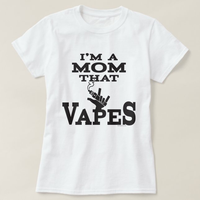 Ω VAPE Shirt | Mamma som avlider | VapeGoat™ Tröja (Design framsida)