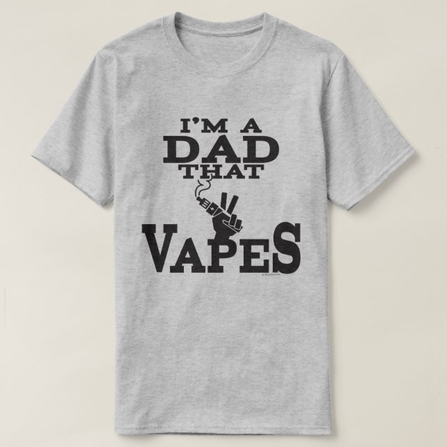 Ω VAPE Shirt | Pappa som avlider | VapeGoat™ T-shirt (Design framsida)