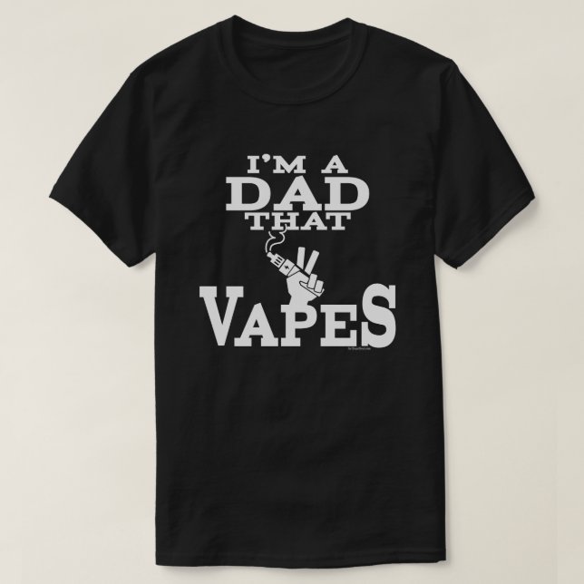 Ω VAPE Shirt | Pappa som avlider | VapeGoat™ Tee Shirt (Design framsida)