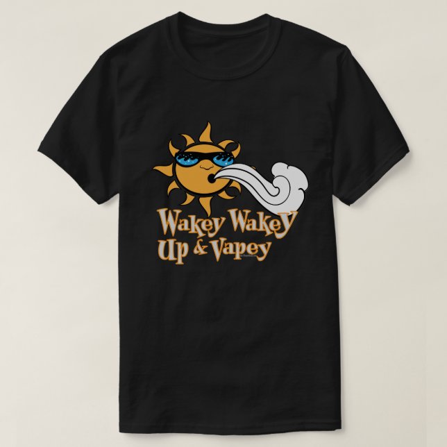 Ω VAPE Shirt | VapeGoat™-MÖRK för vakta och band Tee (Design framsida)
