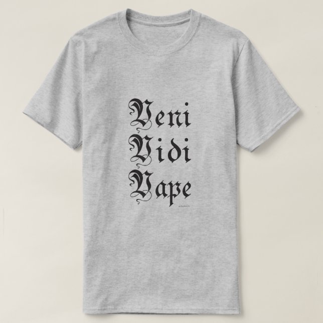 Ω VAPE Shirt | Veni Vidi Vape | VapeGoat™ T (Design framsida)