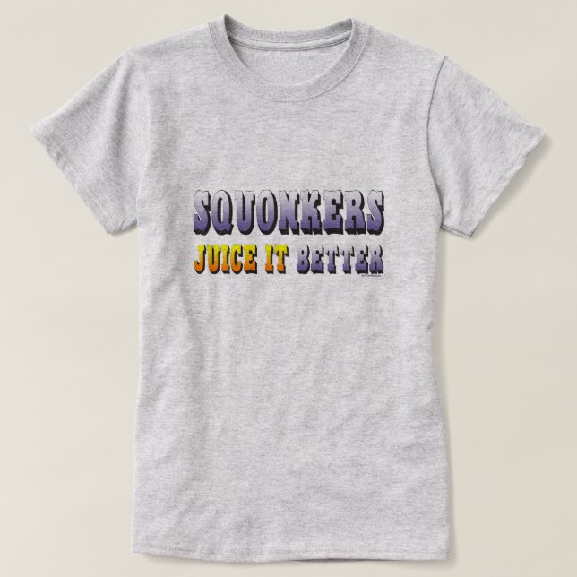 Ω VAPEShirt | Squonkers Juice it Better VapeGoat™ Tee (Design framsida)
