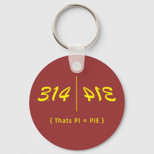 π pi nyckelring