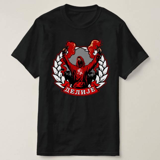 Д е л и ј е С budgivningsorder T Shirt (Design framsida)
