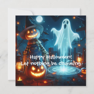 Р vykort med bra grattisar på Halloween