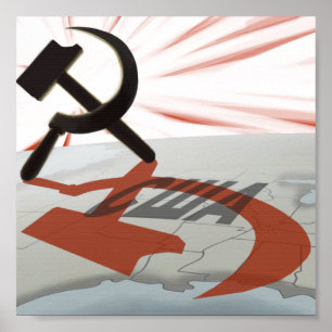 "США" kommunistiska Amerika Poster
