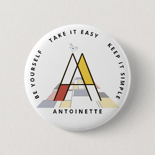 С aptitretande neoplasticism Art Monogram. BREV A Knapp