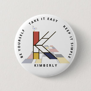 С aptitretande neoplasticism Art Monogram. BREV K Knapp