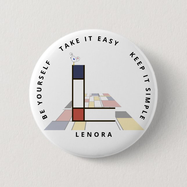 С aptitretande neoplasticism Art Monogram. BREV L Knapp (Framsida)