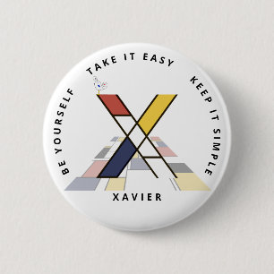 С aptitretande neoplasticism Art Monogram. BREV X Knapp