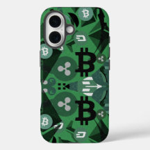 С Grönt för kryptovalutor Digital Money Mönster