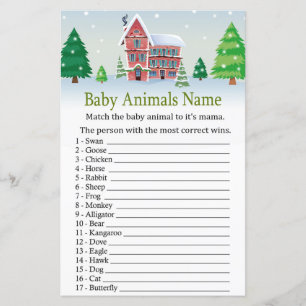 С Hristmas Baby djur Namn Gammusdusch