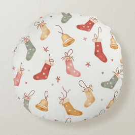 С Hristmas-kudde Rund Kudde