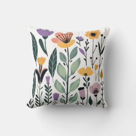 С insamling av blommor från vektorer kudde