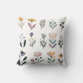 С insamling av blommor från vektorer kudde