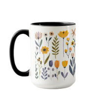 С insamling av blommor från vektorer