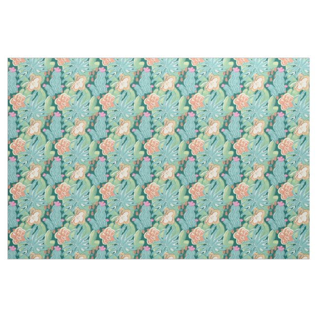 С och växter. tyg (Fat Quarter)