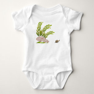 С ozy Forest Mushroom och Söt snigel T Shirt